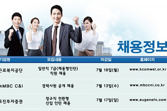 [실시간 채용정보] 근로복지공단ㆍ유진투자증권ㆍ커브스코리아 등