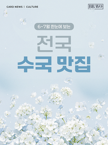 [카드뉴스] 걷기 좋은 꽃길, 지역별 수국 축제 6선