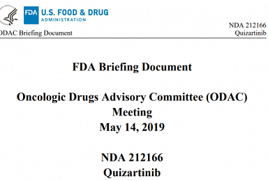 FDA 자문단, 다이이찌산쿄 '퀴자티닙' 반대 5가지 포인트는?