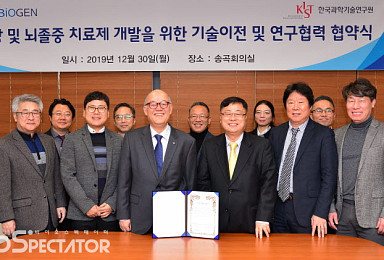 KIST, 뉴로바이오젠에 척수손상·뇌졸중 치료제 기술이전
