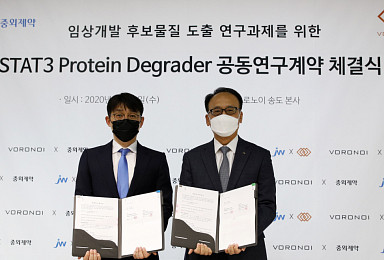 JW중외-보로노이, ‘STAT3-Protein Degrader' 공동연구
