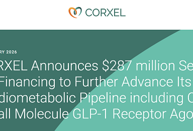 코르셀, 시리즈D1 2.87억弗..차세대 ’경구 GLP-1’ 2상