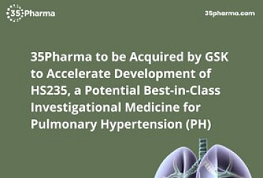 GSK, 35파마 9.5억弗 인수..