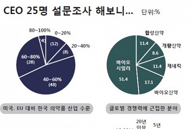 [창간 CEO설문⓵]한국 의약품산업 아직 갈길 멀다