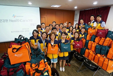 CJ헬스케어, 독거 어르신들에 '편안한 숨' 선물