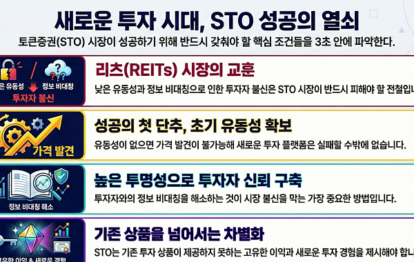 STO 시장 성패 가를 첫 시험대는 유동성…리츠 사례의 시사점