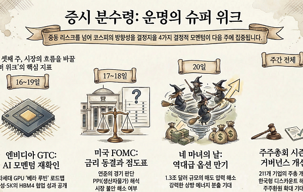 다음 주 국내 증시 전망은⋯“엔비디아·연준 그리고 주주총회가 이끈다”