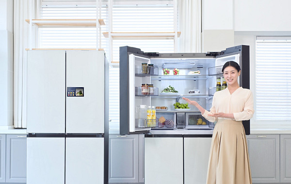 삼성전자, AI 식재료 관리 강화한 '비스포크 패밀리허브' 냉장고 출시