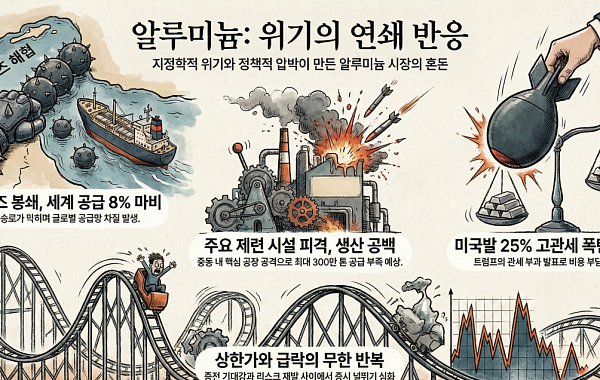 롤러코스터 탄 알루미늄株⋯중동발 포화에 트럼프 관세까지