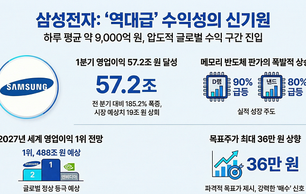 '일평균 9000억' 버는 삼성전자…증권가, 내년 영업익 세계 1위 정조준·목표주가↑