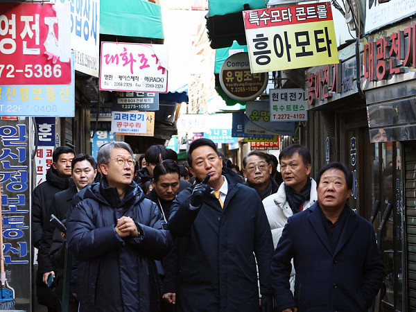 세운재정비 촉진지구 찾은 오세훈 서울시장 [포토로그]