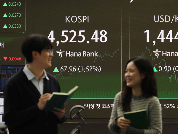 '진격의 코스피, 3거래일 연속 상승 사상 첫 4500 돌파' [포토로그]