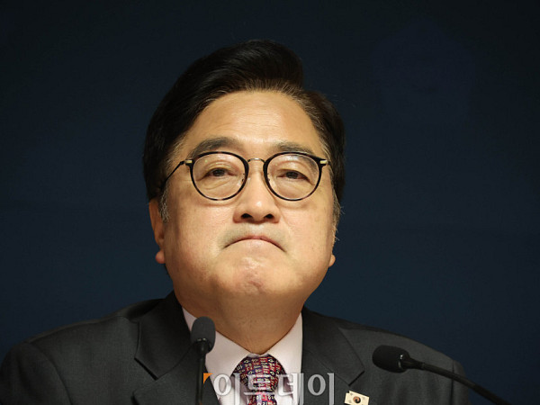 우원식 신년 기자회견…지방선거 원포인트 '설 전후 개정 시한' [포토]