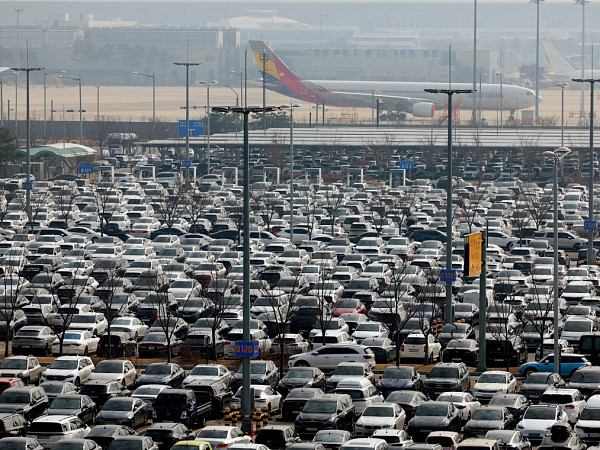 설 연휴, 인천공항 주차장 만차 [포토로그]