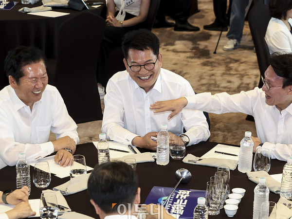 더불어민주당 워크숍, 차기 당권 주자 한 자리에 [포토]