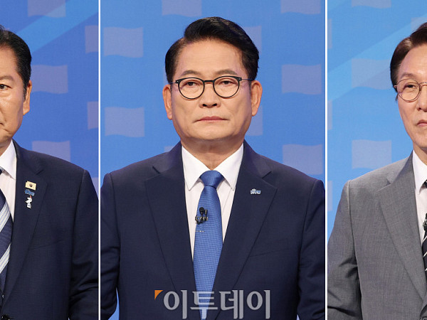 정청래·송영길·김민석, 마지막 TV토론 [포토]
