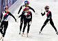쇼트트랙 남자 대표팀, 5000m 계주 결승 진출⋯21일 새벽 금메달 도전  [2026 동계올림픽]