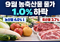 농축산물 물가 1% 내렸지만…추석 수요에 축산물은 3.7% 올라