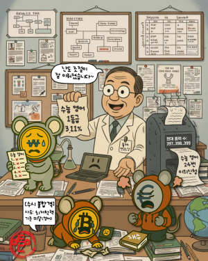 [AI 코인패밀리 만평] 문제가 문제