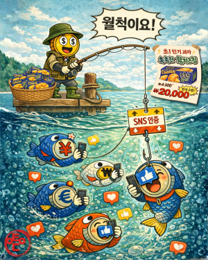 [AI 코인패밀리 만평] 유행 낚시 대성공
