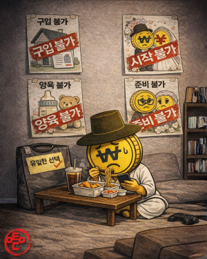 [AI 코인패밀리 만평] 먹는 건 가능