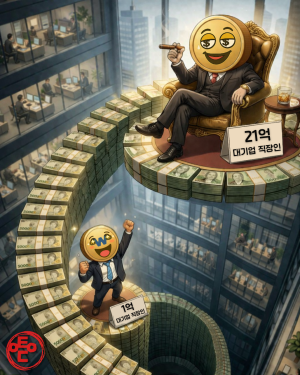 [AI 코인패밀리 만평] 숫자가 다른 게임