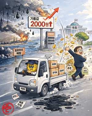 [AI 코인패밀리 만평] 달릴수록 적자