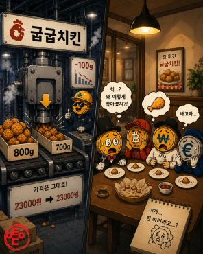  양은 줄이고 가격은 그대로