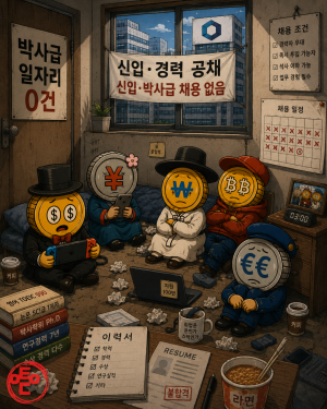 [AI 코인패밀리 만평] 백수 박사