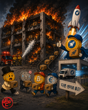 [AI 코인패밀리 만평] 무적의 로켓배송