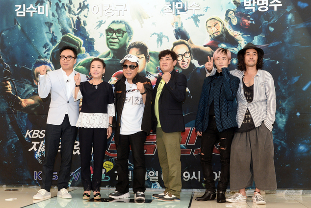 ▲'나를 돌아봐'의 최적으로 출연진으로 꼽히는 조영남 김수미 최민수 이경규 박명수 이홍기가 나선다. (사진=KBS제공)