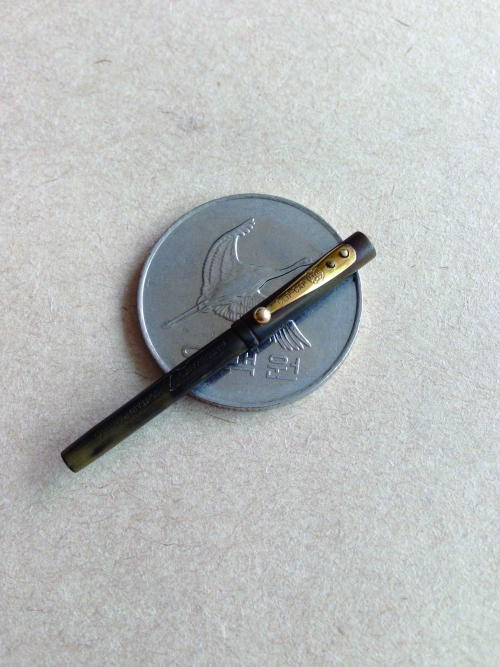 ▲World’s smallest Pen.(박종진 만년필동호회장)