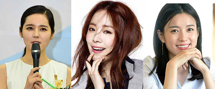 ▲한가인, 한지민, 한효주.(사진 제공=뉴시스)