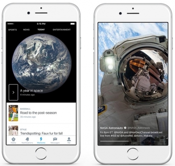 ▲트위터, 재미있는 트위 모아 보여주는 ‘모멘트’ 미국 출시(사진=트위터코리아 제공)