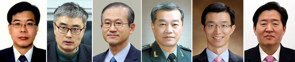 ▲박근혜 대통령은 19일 부분개각 및 청와대 개편 내용을 발표했다. 기재부 2차관에 송언석 현 기재부 예산실장(왼쪽부터), 교육차관에 이영 한양대 경제금융학부 교수, 외교부 1차관에 임성남 주영국대사, 국방부 차관에 황인무 전 육참 차장, 복지부 차관에 방문규 기재부 2차관, 해수부 차관에 윤학배 현 청와대 해양수산비서관을 기용했다. (사진=연합뉴스)