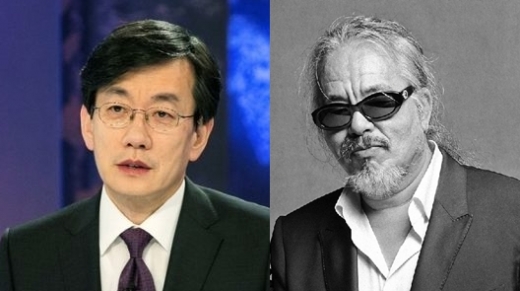 ▲손석희 JTBC 앵커(왼쪽)와 가수 전인권. (사진=뉴시스)