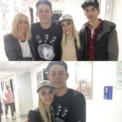 ▲모델 스테파니 미초바의 가족들, 가수 빈지노 (출처=빈지노 인스타그램)