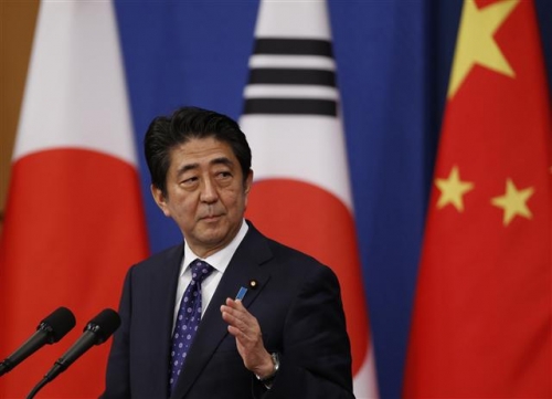 ▲지난 2일 한국을 방문한 아베 신조 일본 총리. 사진=AP/뉴시스