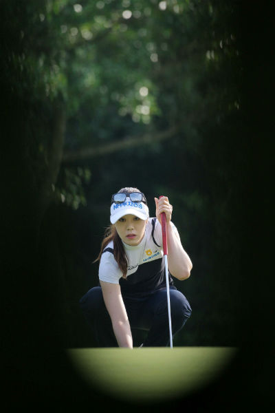 ▲올 시즌 KLPGA 투어 상금순위 60위 정혜진. 내년 시즌 시드를 확보하기 위해서는 반드시 60위 이내에 들어야 한다. (KLPGA)