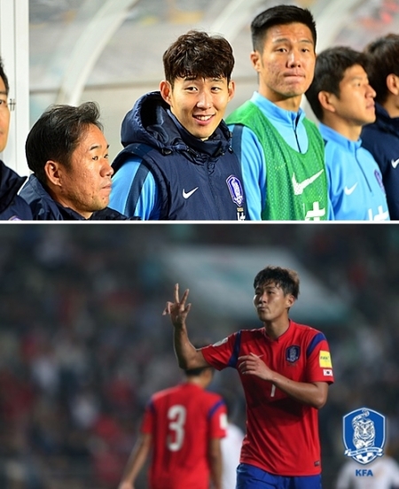 ▲월드컵 대표팀 손흥민이 미얀마와의 경기에서 후반교체 투입, 2개의 도움을 기록했다. (뉴시스, 대한축구협회 )
