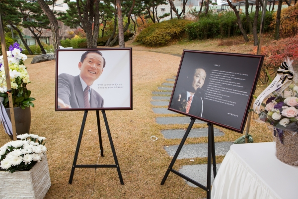 ▲허영섭 녹십자회장(전 전경련부회장)의 6주기 추모식이 엄수됐다.