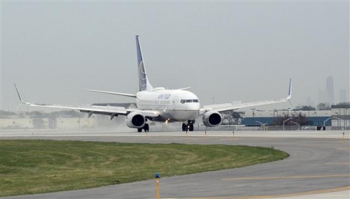 ▲미국 시카고 오헤어국제공항 활주로. AP/뉴시스