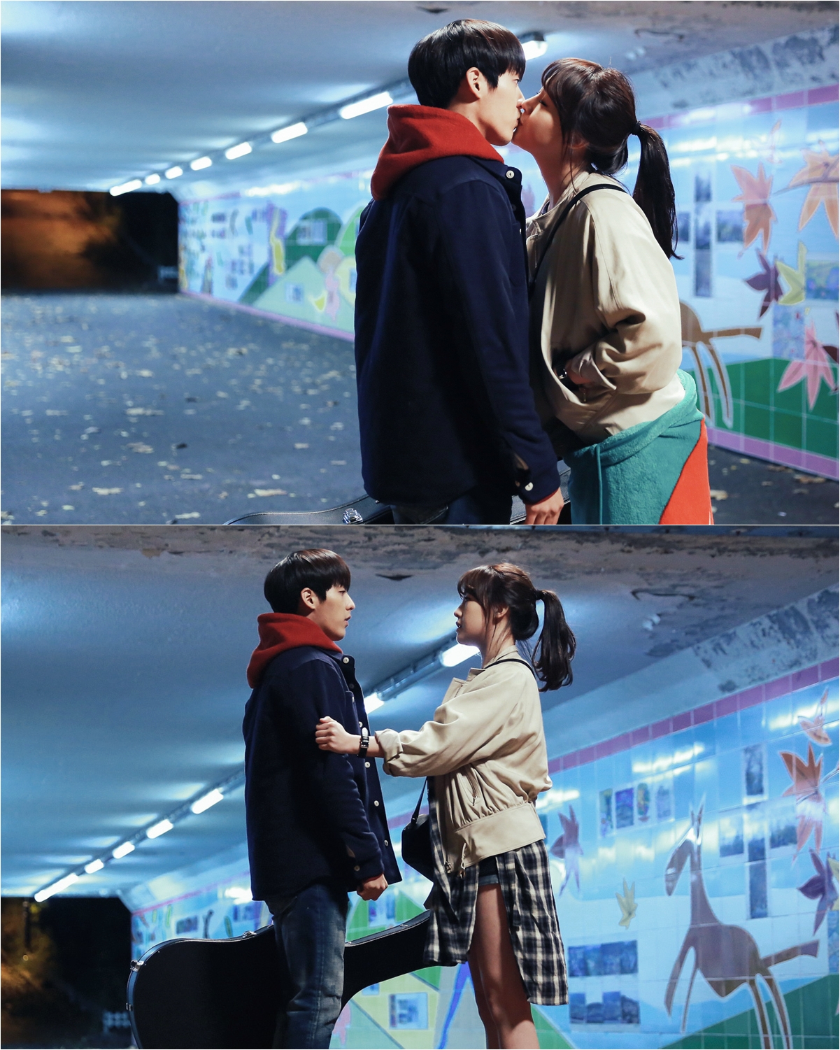 수목드라마 '달콤살벌패밀리' 민아·민혁 '심쿵 뽀뽀', 알고보니 15번이나