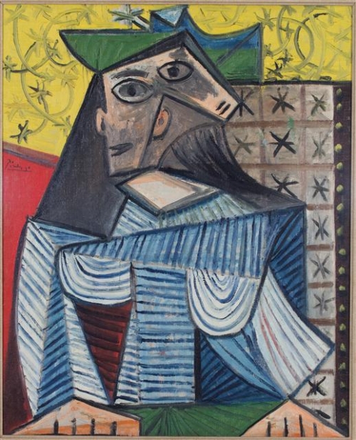 ▲파블로 피카소, 여인의 흉상(도라 마르),1941, 캔버스에 유채, 81.2×65㎝