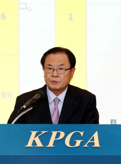 ▲양휘부 KPGA 신임 회장 당선인이 KPGA 코리안 투어 활성화에 대한 강한 의지를 드러냈다. (KPGA)