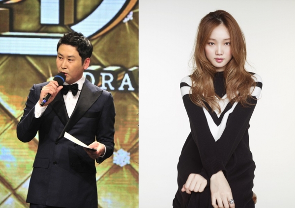 名主持申东烨与演员李晟京为mbc演技大赏担任mc
