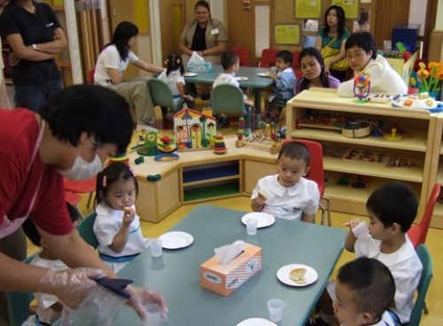 ▲홍콩의 한 유치원. 사진=홍콩 대공보 캡처