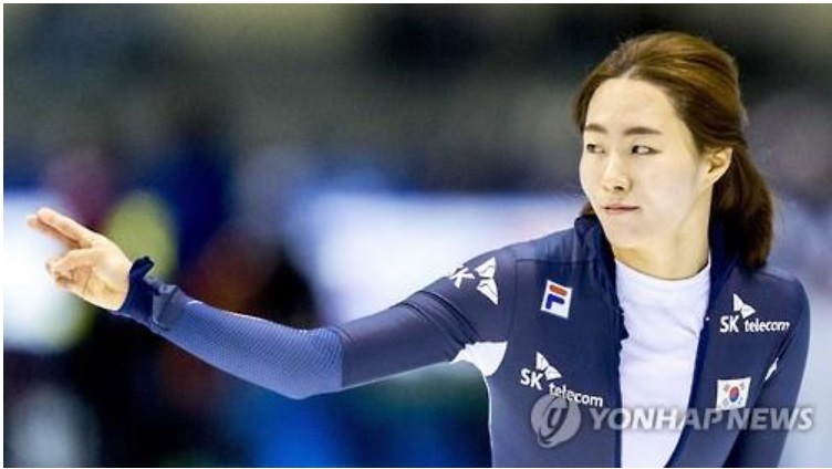 ▲경기 마친 뒤 기뻐하는 이상화((EPA=연합뉴스))