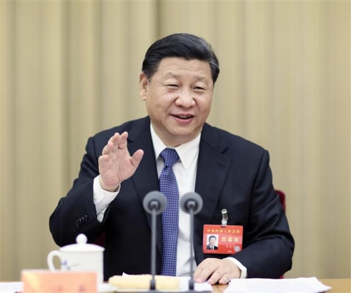 ▲시진핑 중국 국가주석이 21일(현지시간) 베이징에서 열린 중앙 경제공작회의에서 발언하고 있다. 베이징/신화뉴시스