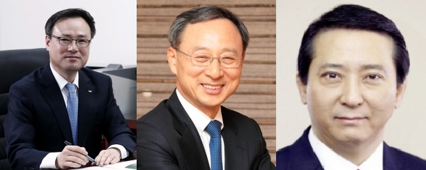 ▲사진 왼쪽부터 장동현 SK텔레콤 사장, 황창규 KT 회장, 권영수 LG유플러스 부회장.(사진제공= 각 사)